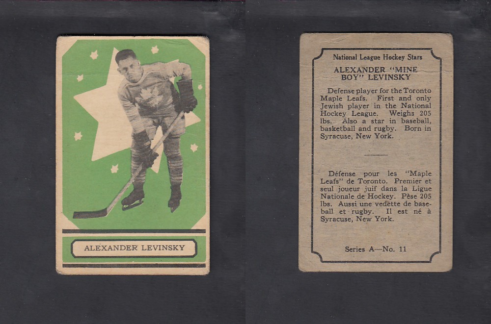 1933-34 O-PEE-CHEE HOCKEY CARD #11 A.LEVINSKY photo