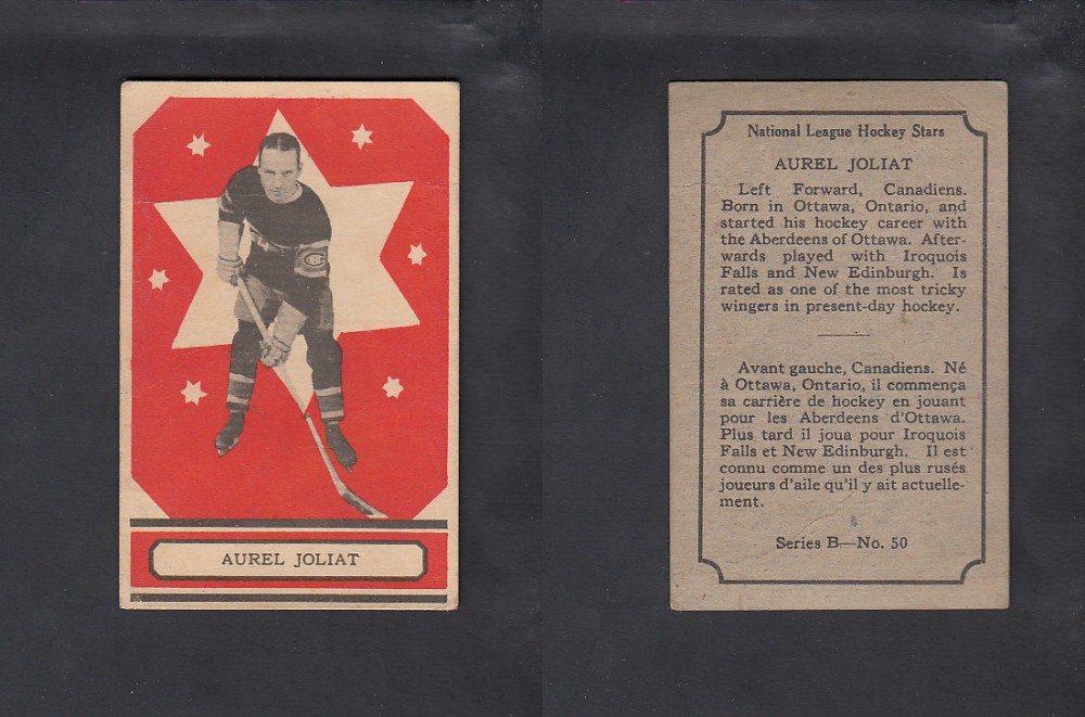 1933-34 O-PEE-CHEE HOCKEY CARD #50 A. JOLIAT  photo