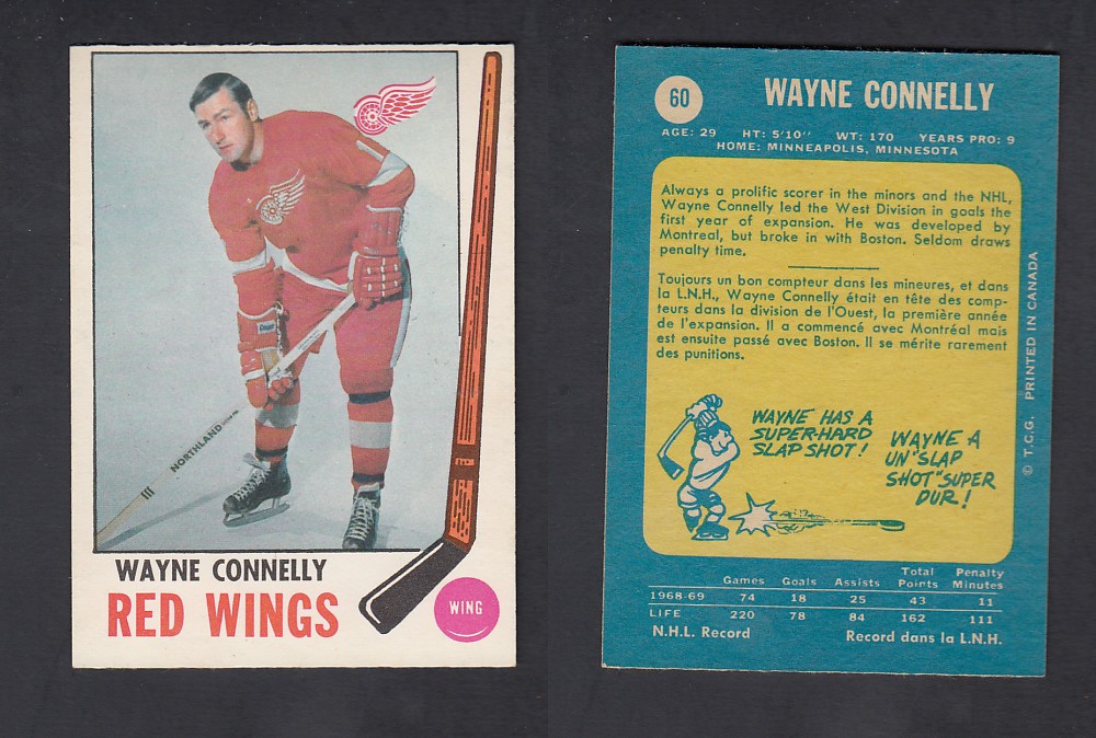 1969-70  O-PEE-CHEE HOCKEY CARD #60 W. CONNELLY photo