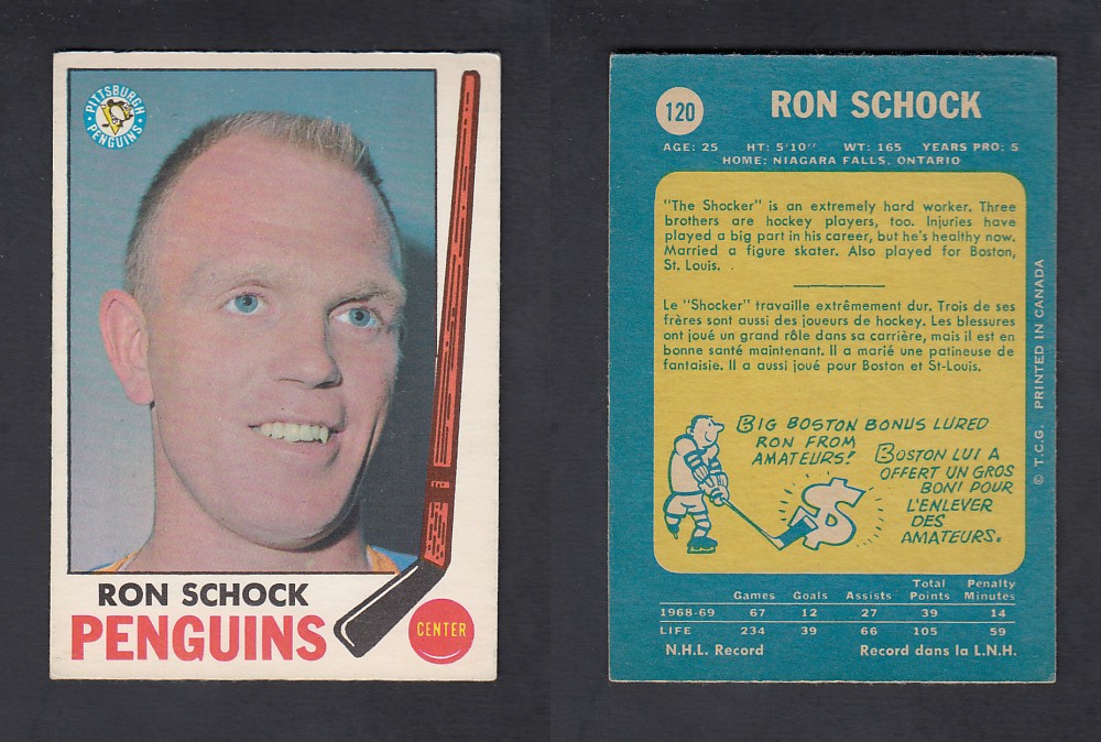 1969-70 O-PEE-CHEE HOCKEY CARD #120 R. SHOCK photo