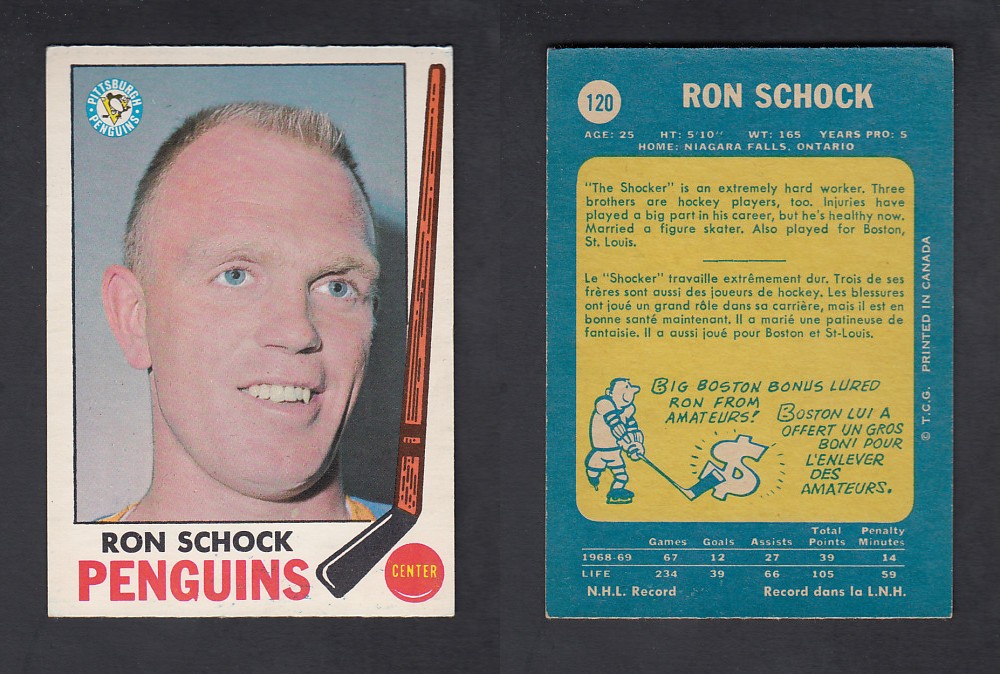 1969-70 O-PEE-CHEE HOCKEY CARD #120 R. SHOCK photo