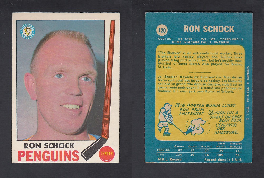 1969-70 O-PEE-CHEE HOCKEY CARD #120 R. SHOCK photo