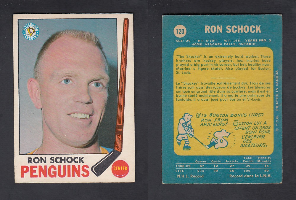 1969-70 O-PEE-CHEE HOCKEY CARD #120 R. SHOCK photo