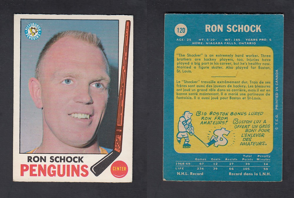 1969-70 O-PEE-CHEE HOCKEY CARD #120 R. SHOCK photo