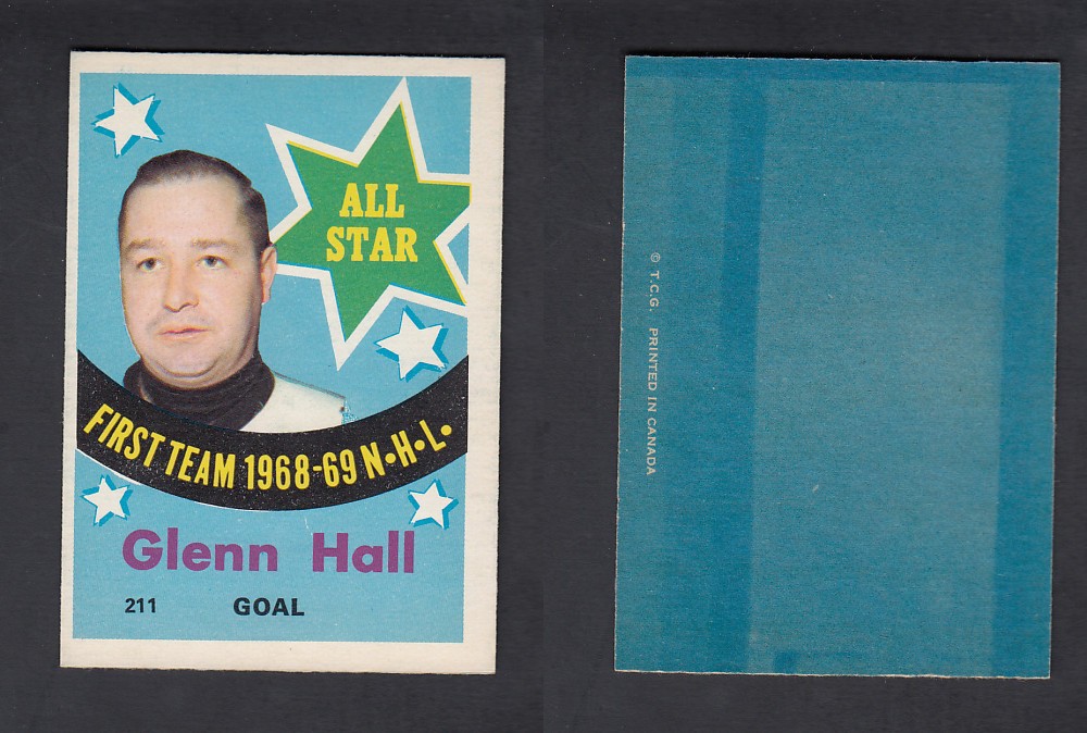 1969-70 O-PEE-CHEE HOCKEY CARD #211 G. HALL photo