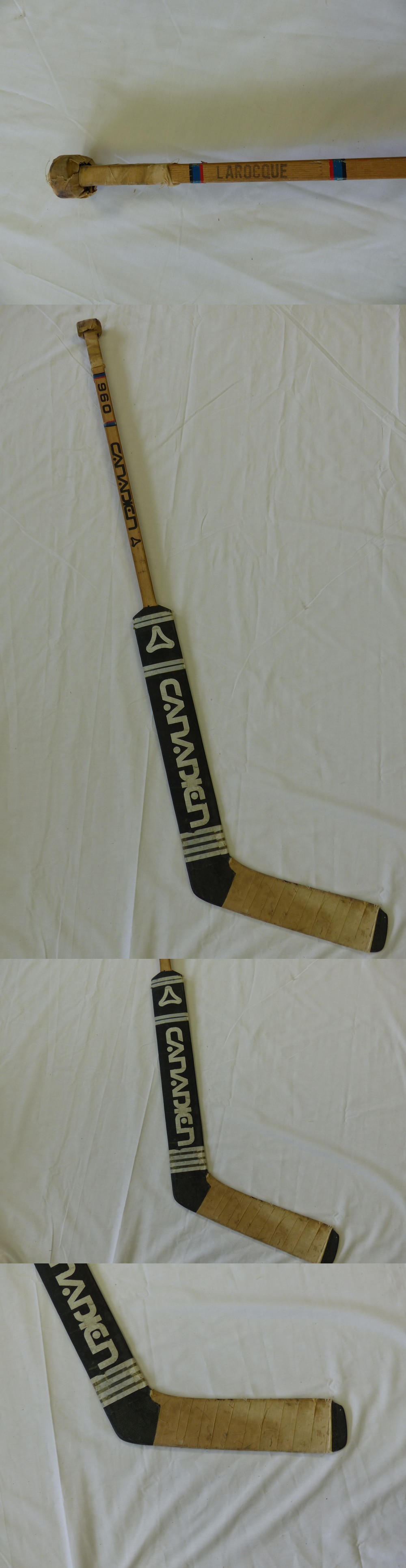 1970'S MONTREAL CANADIENS MICHEL BUNNY LAROCQUE GAME USED STICK photo