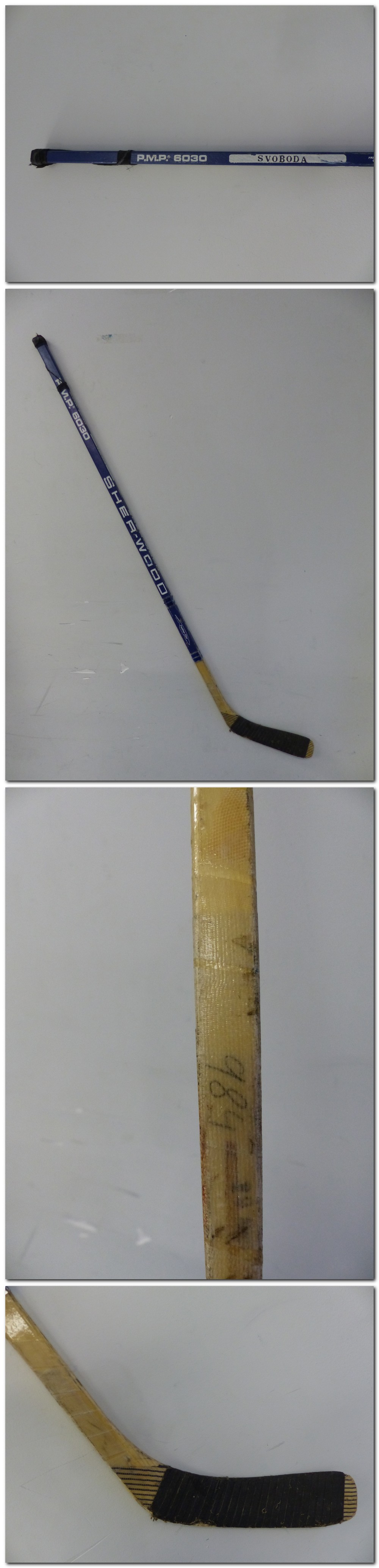 1986 MONTREAL CANADIENS P. SVOBODA STANLEY CUP GAME USED STICK photo