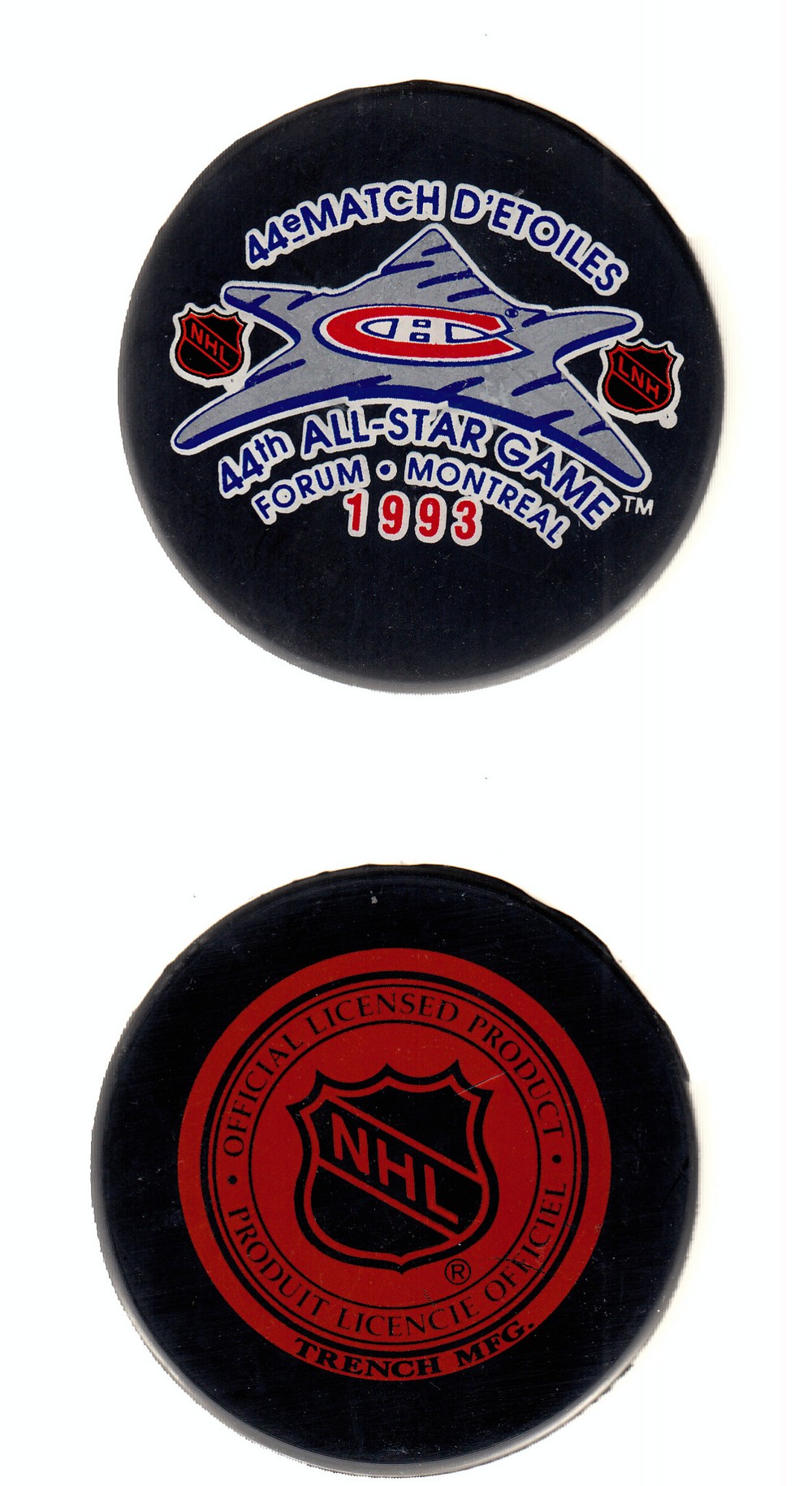 1993-94 CZECHOSLOVAKIA MONTREAL ALL-STAR GAME PUCK photo