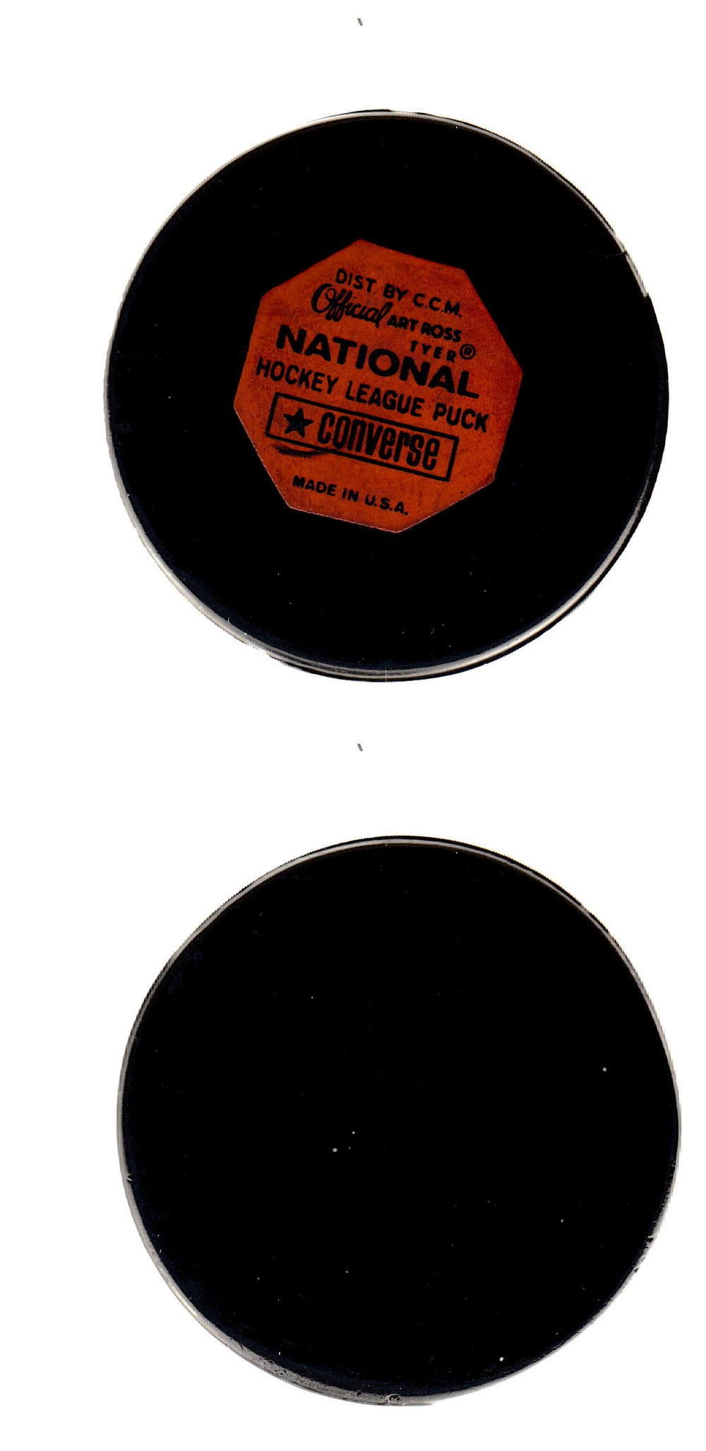 1968-70 CONVERSE REVERSE LOGO ONLY GAME PUCK photo