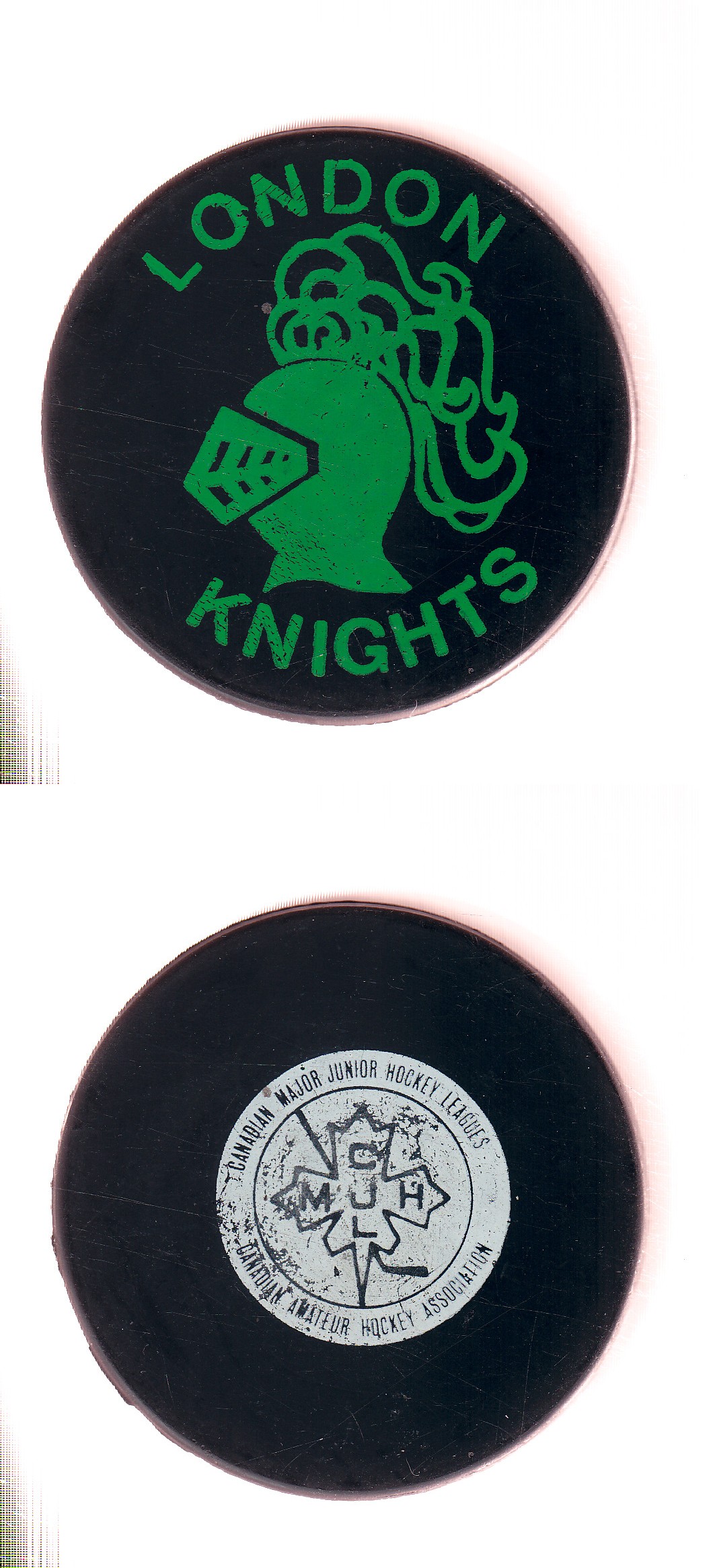1974-80 VICEROY LONDON KNIGHTS GAME PUCK photo