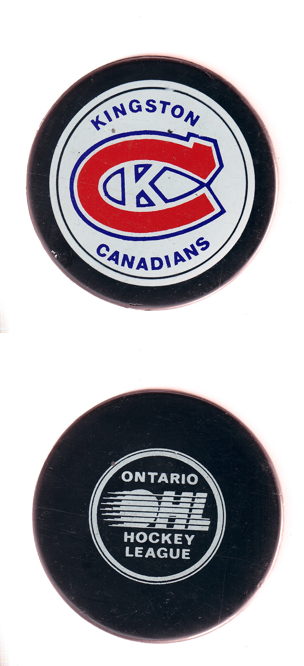 1981-89 VICEROY KINGSTON CANADIANS GAME PUCK photo