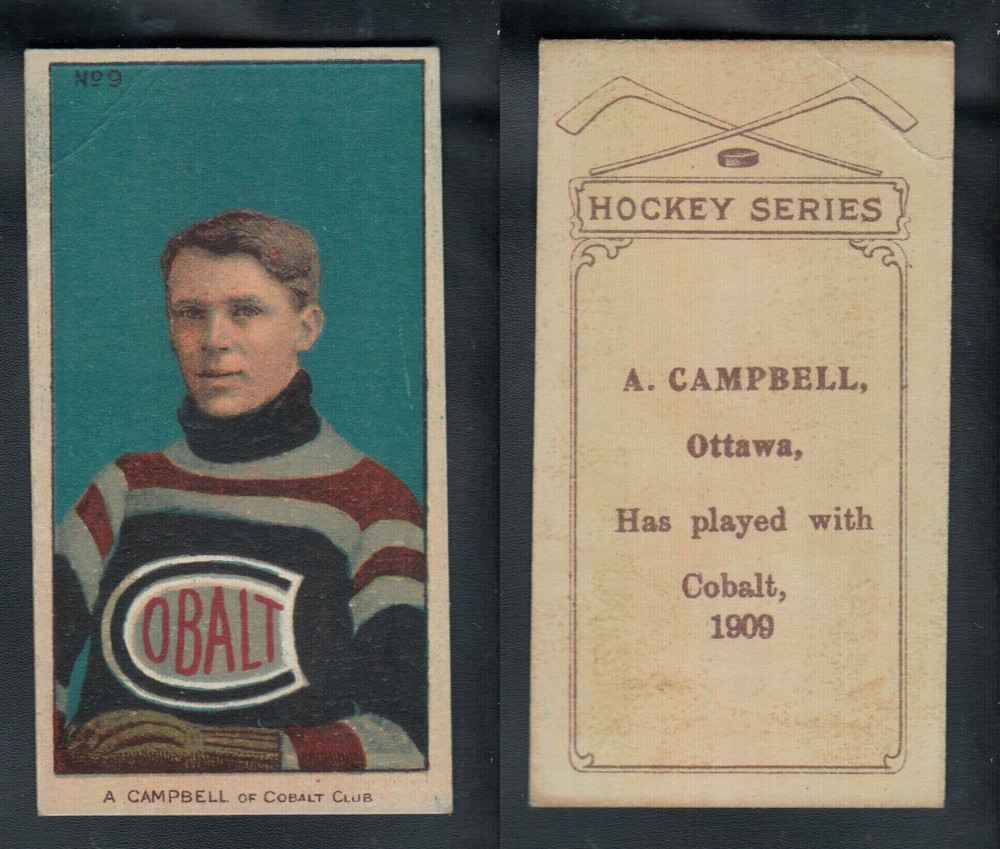 1910-11 C56 IMPERIAL TOBACCO HOCKEY CARD #9 A. CAMPBELL photo
