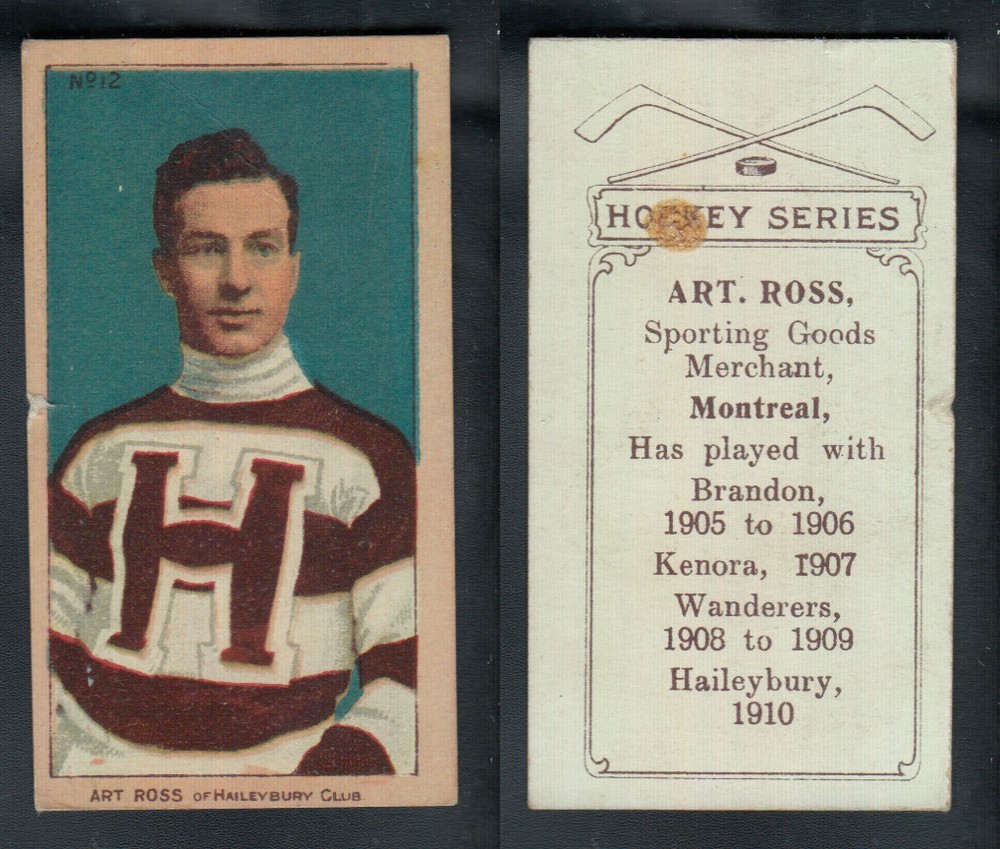 1910-11 C56 IMPERIAL TOBACCO HOCKEY CARD #12 A. ROSS photo