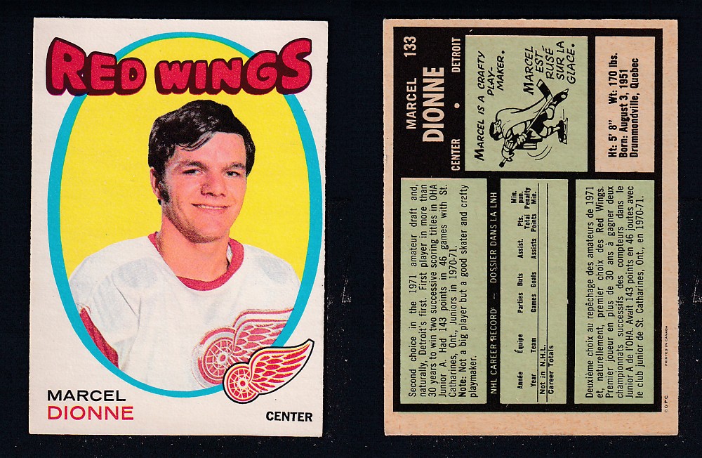 1971-72 O-PEE-CHEE HOCKEY CARD #133 M. DIONNE photo