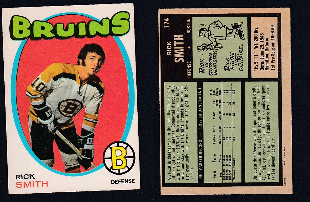 1971-72 O-PEE-CHEE HOCKEY CARD #174 R. SMITH photo