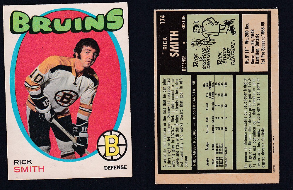 1971-72 O-PEE-CHEE HOCKEY CARD #174 R. SMITH photo