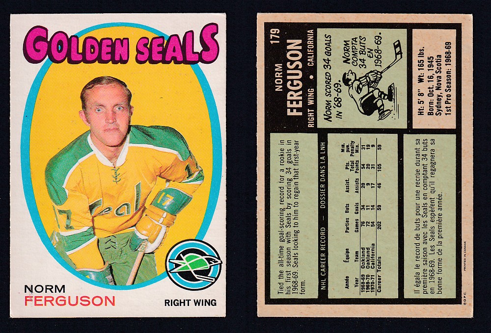 1971-72 O-PEE-CHEE HOCKEY CARD #179 N. FERGUSON photo