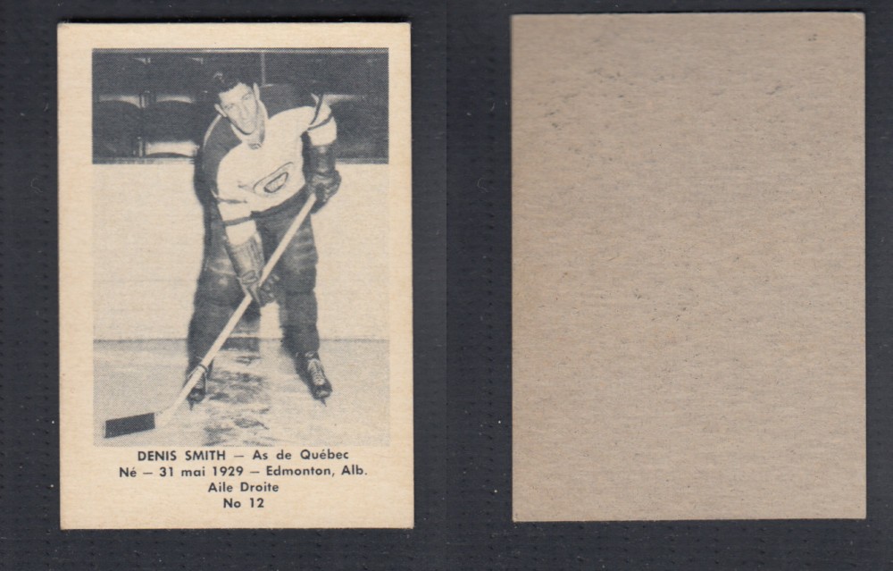 1952-53 LAVAL DAIRY UPDATE HOCKEY CARD #12 D. SMITH photo