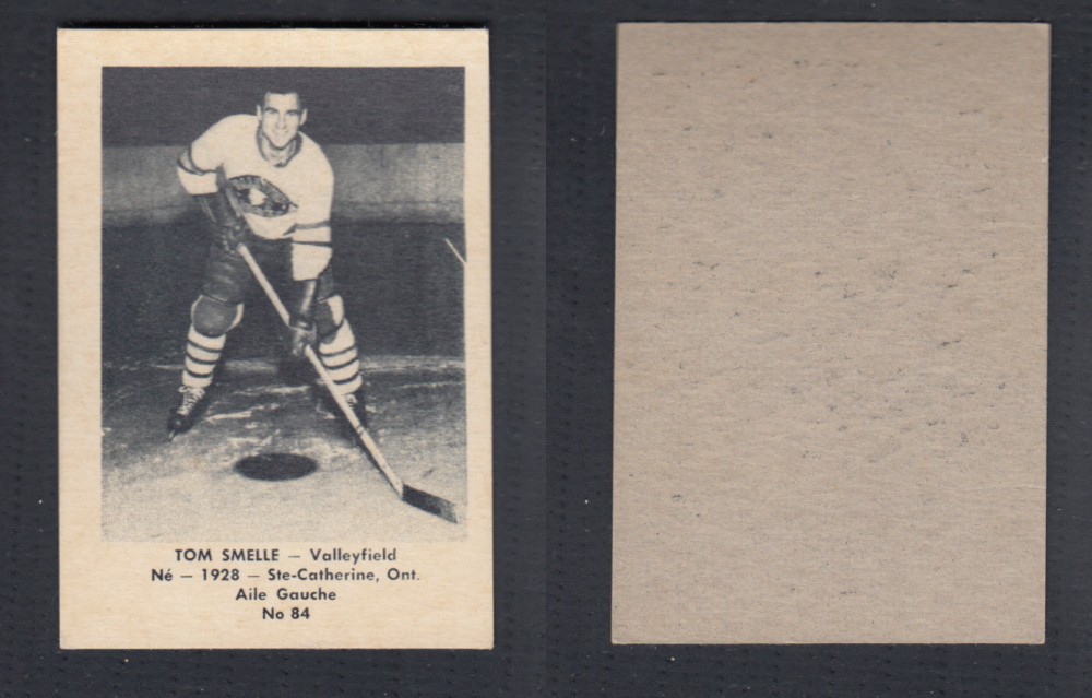 1952-53 LAVAL DAIRY UPDATE HOCKEY CARD #84 T. SMELLE photo