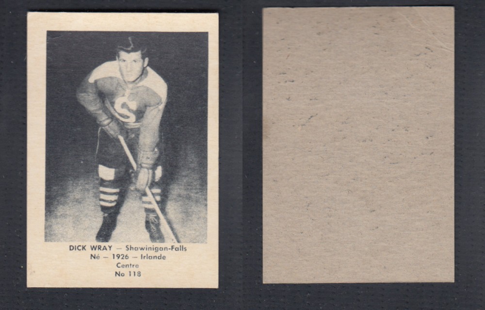 1952-53 LAVAL DAIRY UPDATE HOCKEY CARD #118 D. WRAY photo