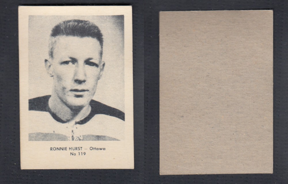 1952-53 LAVAL DAIRY UPDATE HOCKEY CARD #119 R. HURST photo