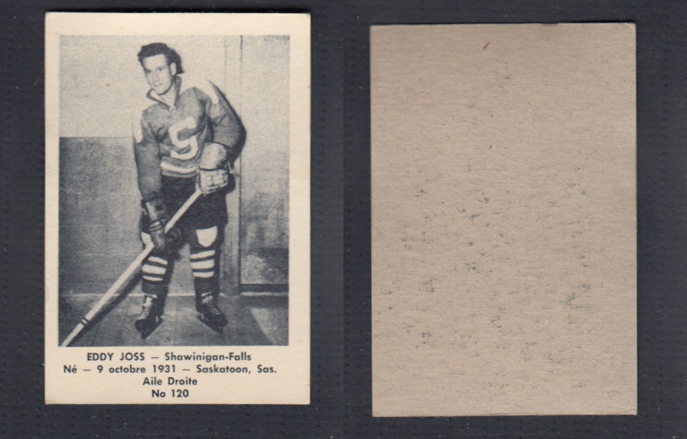 1952-53 LAVAL DAIRY UPDATE HOCKEY CARD #120 E. JOSS photo