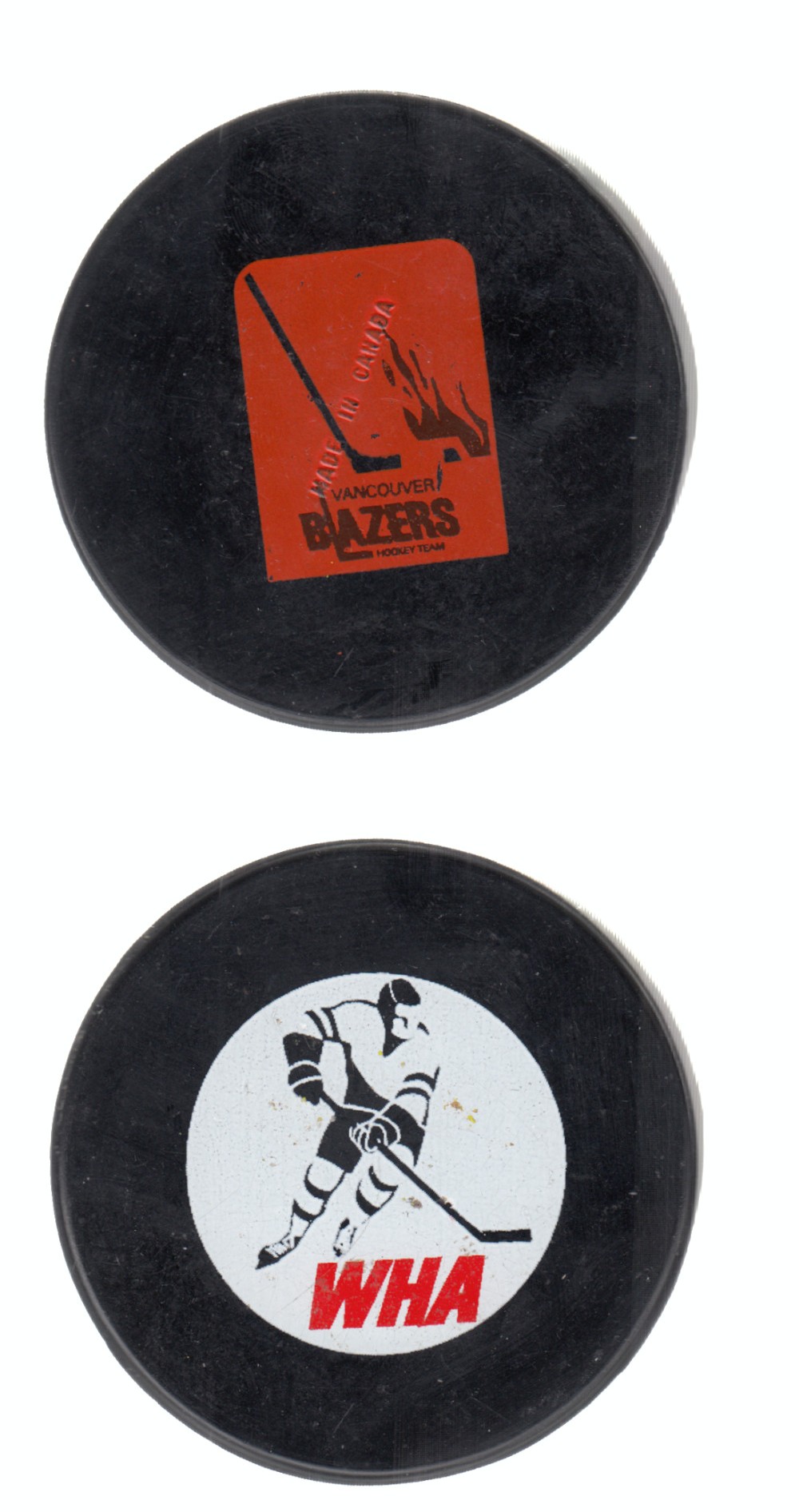 1972-75 BILTRITE B2 WHA VANCOUVER BLAZERS GAME PUCK photo