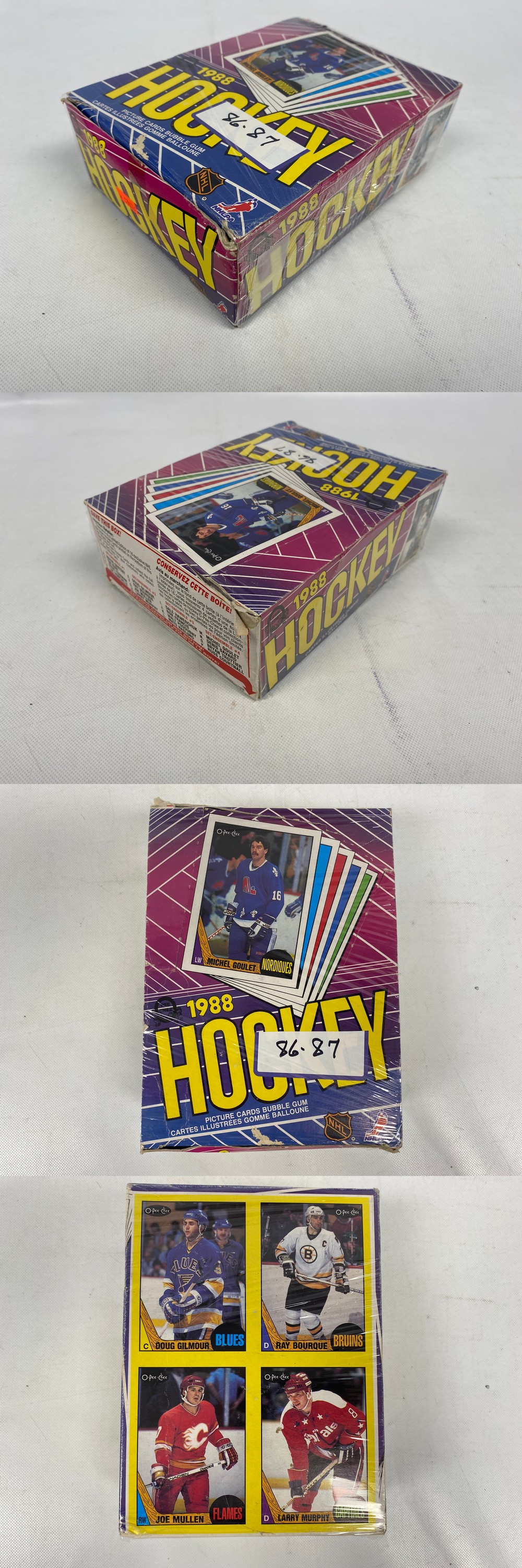 1987-88 O-PEE-CHEE HOCKEY CARD DISPLAY BOX photo