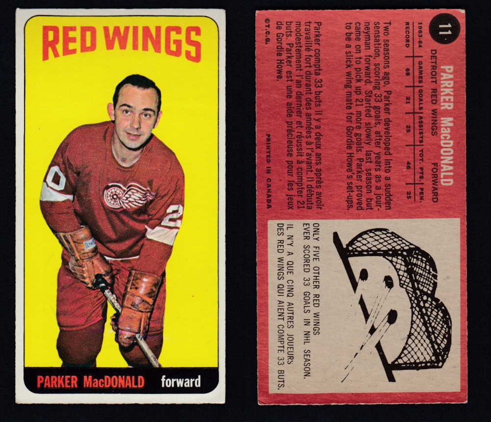 1964-65 TOPPS HOCKEY CARD #11 P. MACDONALD photo