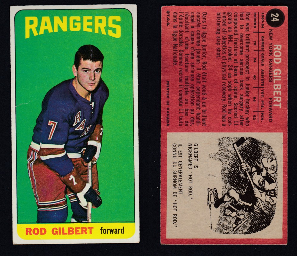 1964-65 TOPPS HOCKEY CARD #24 R. GILBERT photo