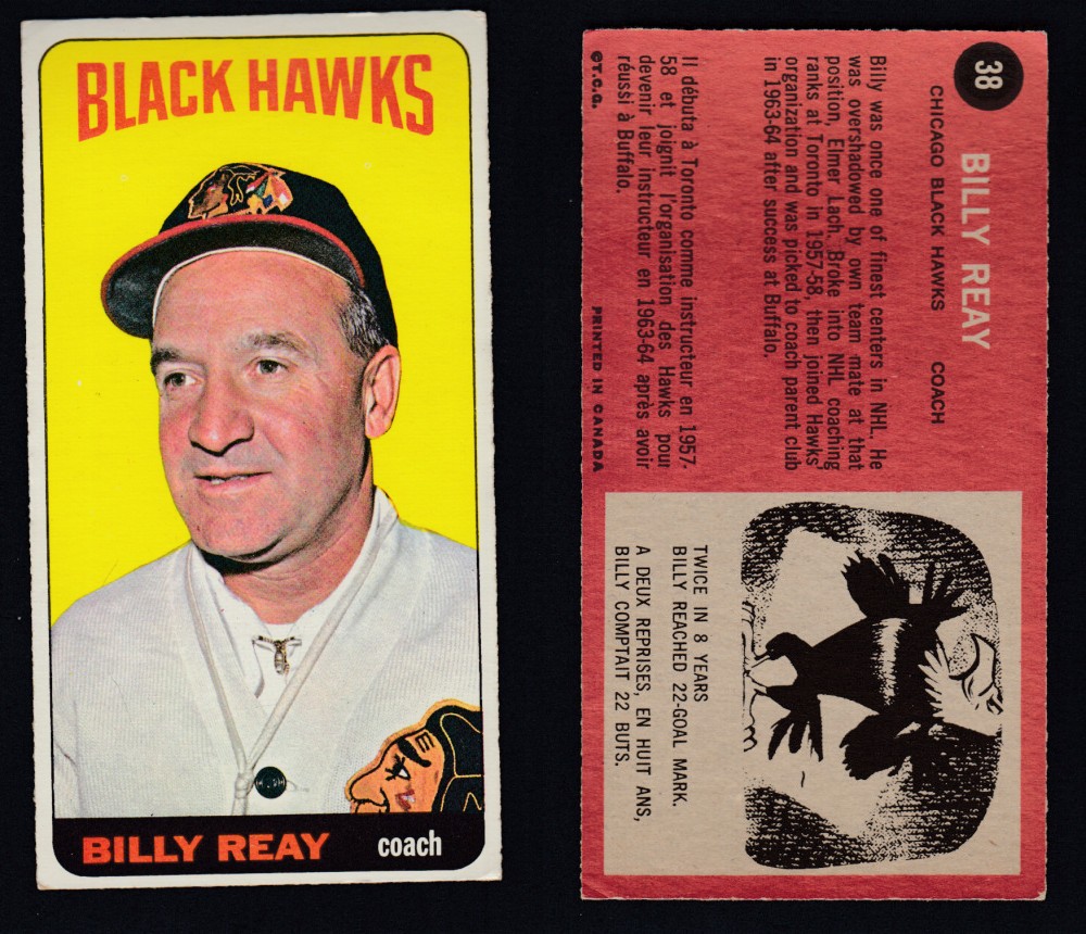 1964-65 TOPPS HOCKEY CARD #38 B. REAY photo