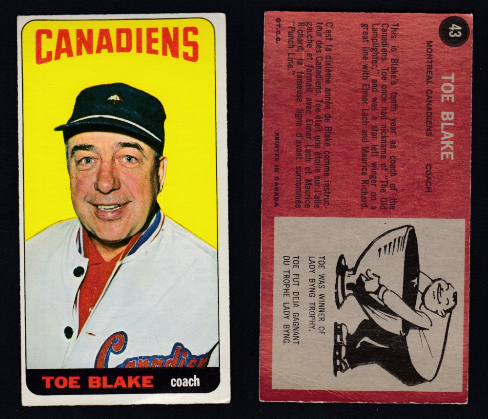 1964-65 TOPPS HOCKEY CARD #43 T. BLAKE photo