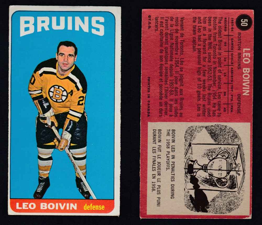 1964-65 TOPPS HOCKEY CARD #50 L. BOIVIN photo