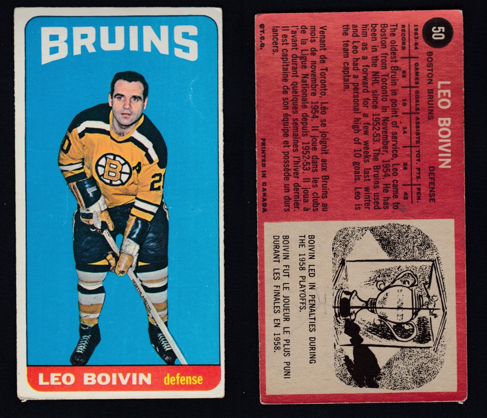 1964-65 TOPPS HOCKEY CARD #50 L. BOIVIN photo