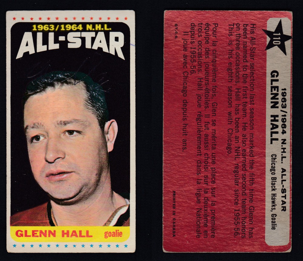 1964-65 TOPPS HOCKEY CARD #110 G. HALL photo