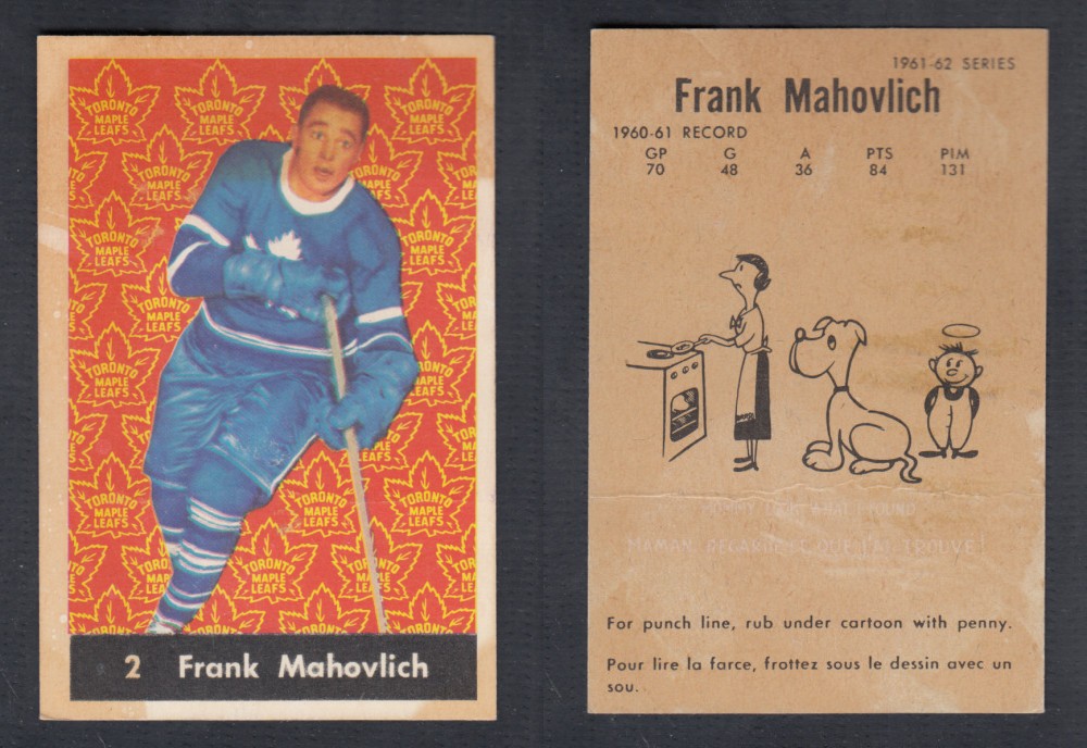 1961-62 PARKHURST HOCKEY CARD #2 F. MAHOVLICH photo