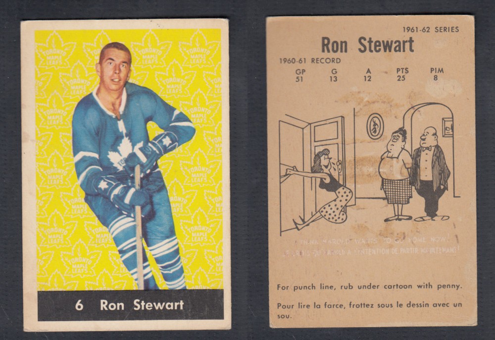 1961-62 PARKHURST HOCKEY CARD #6 R. STEWART photo