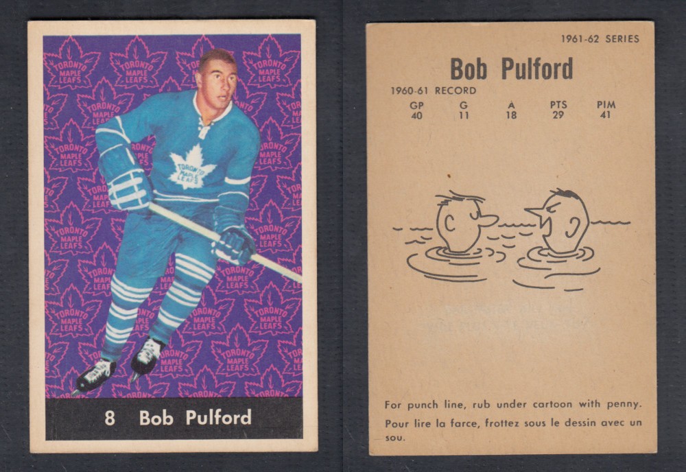 1961-62 PARKHURST HOCKEY CARD #8 B. PULFORD photo