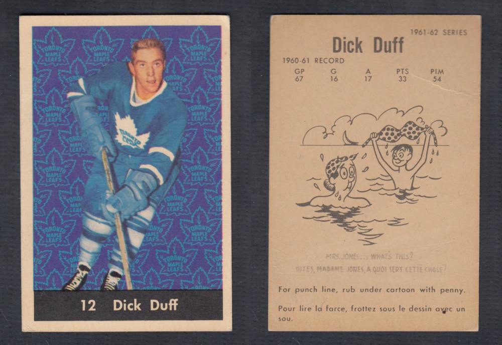 1961-62 PARKHURST HOCKEY CARD #12 D. DUFF photo