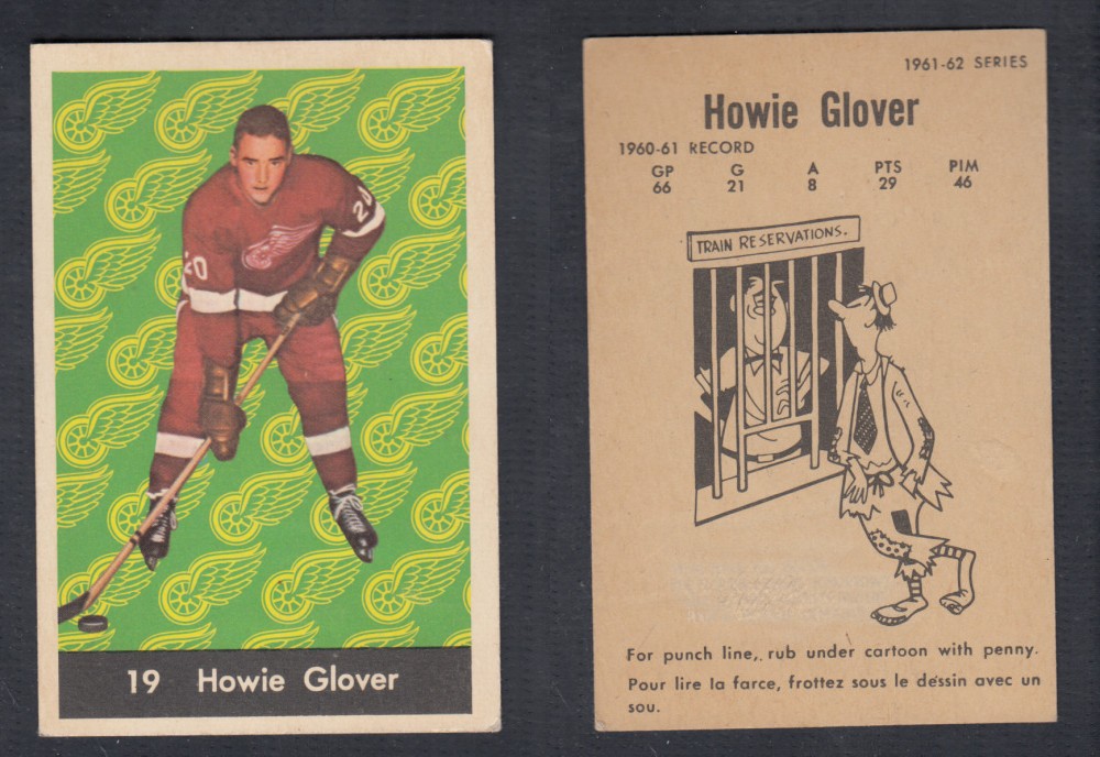 1961-62 PARKHURST HOCKEY CARD #19 H. GLOVER photo