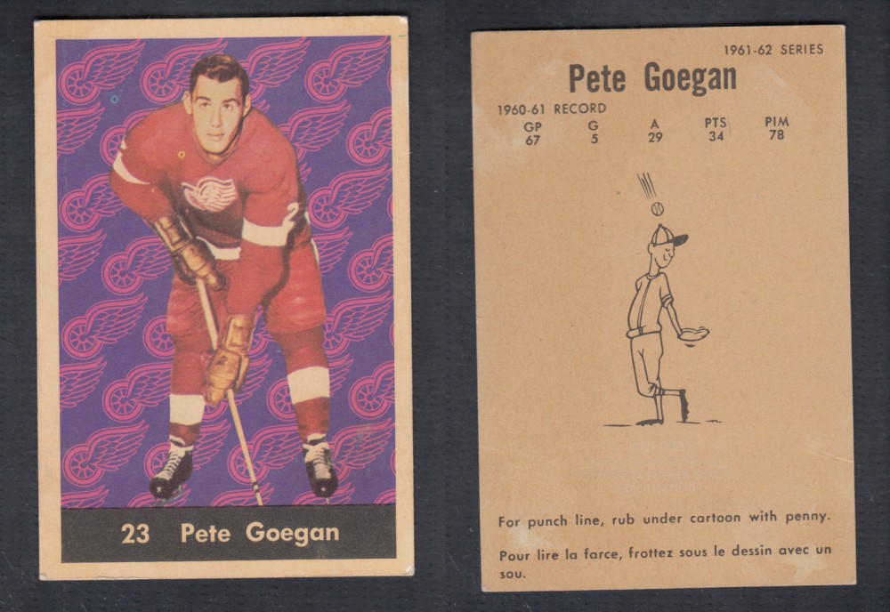 1961-62 PARKHURST HOCKEY CARD #23 P. GOEGAN photo