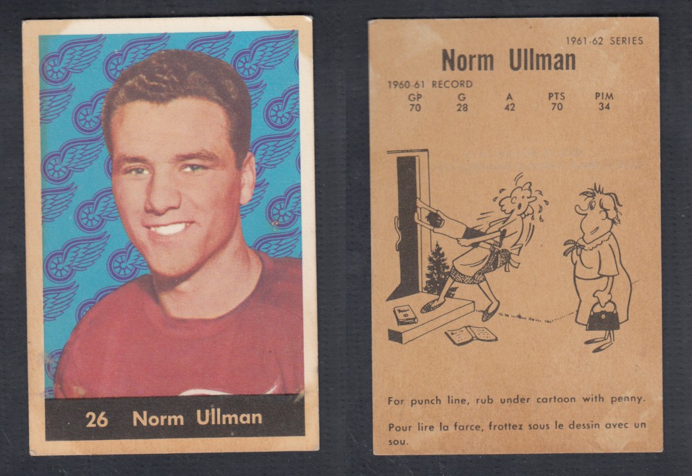 1961-62 PARKHURST HOCKEY CARD #26 N. ULLMAN photo