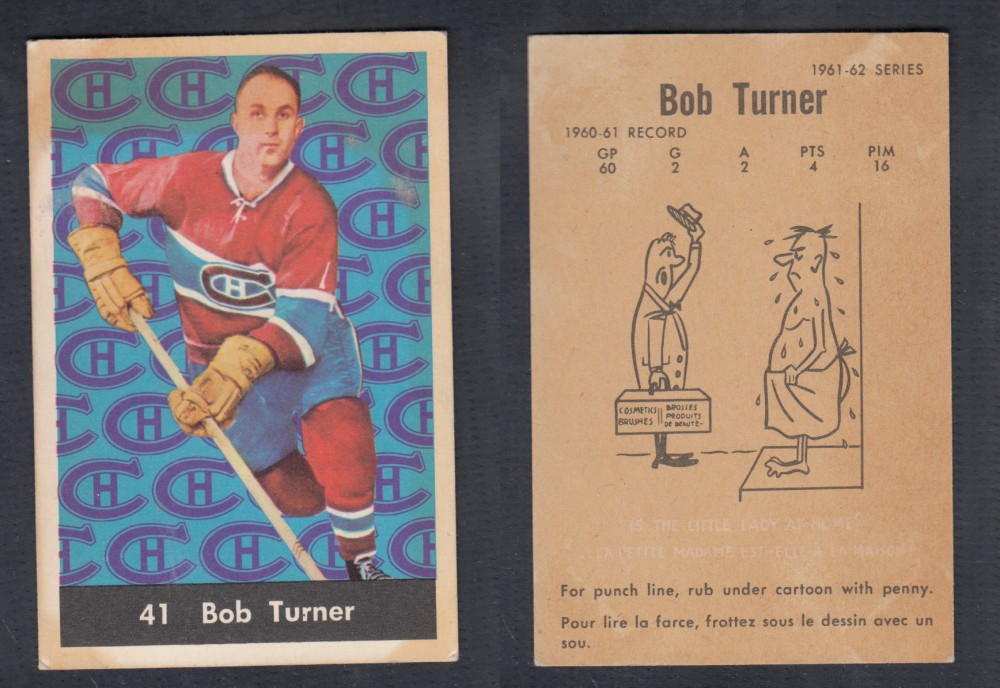 1961-62 PARKHURST HOCKEY CARD #41 B. TURNER photo