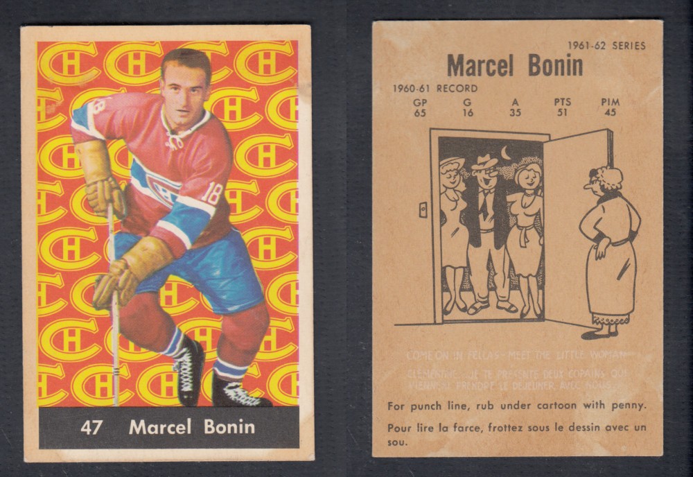 1961-62 PARKHURST HOCKEY CARD #47 M. BONIN photo