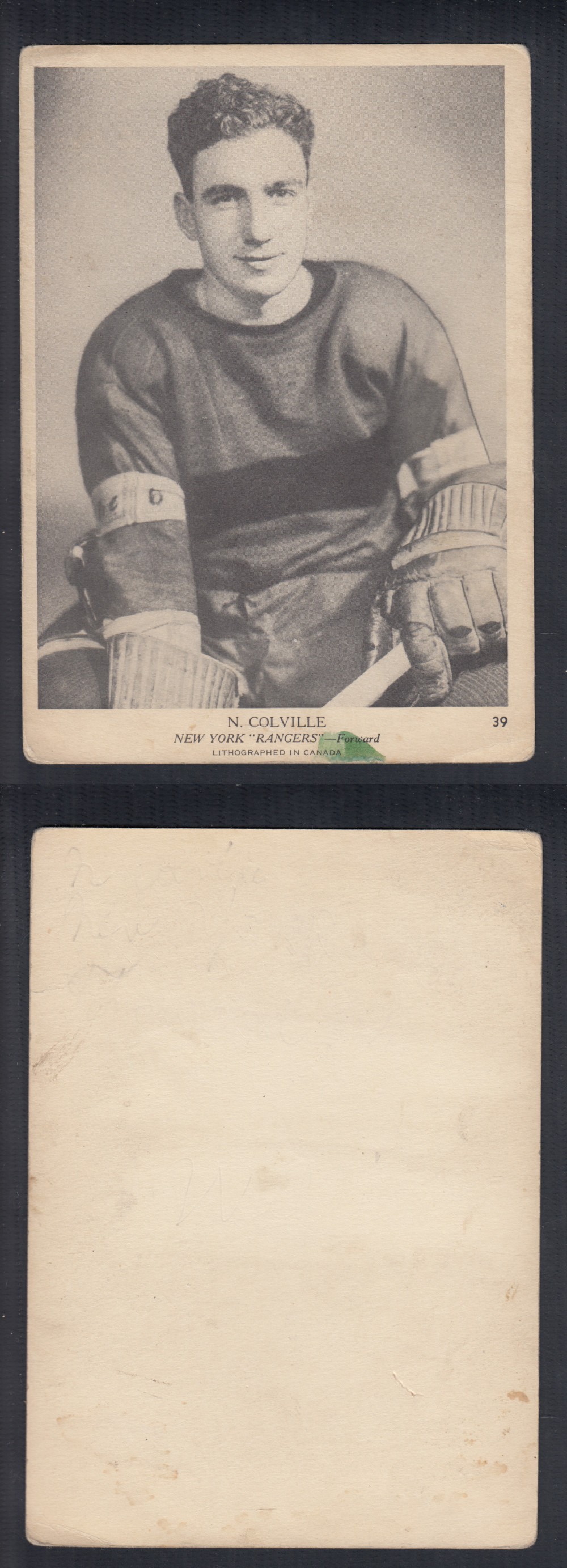 1939-40 O-PEE-CHEE HOCKEY CARD #39 N. COLVILLE photo