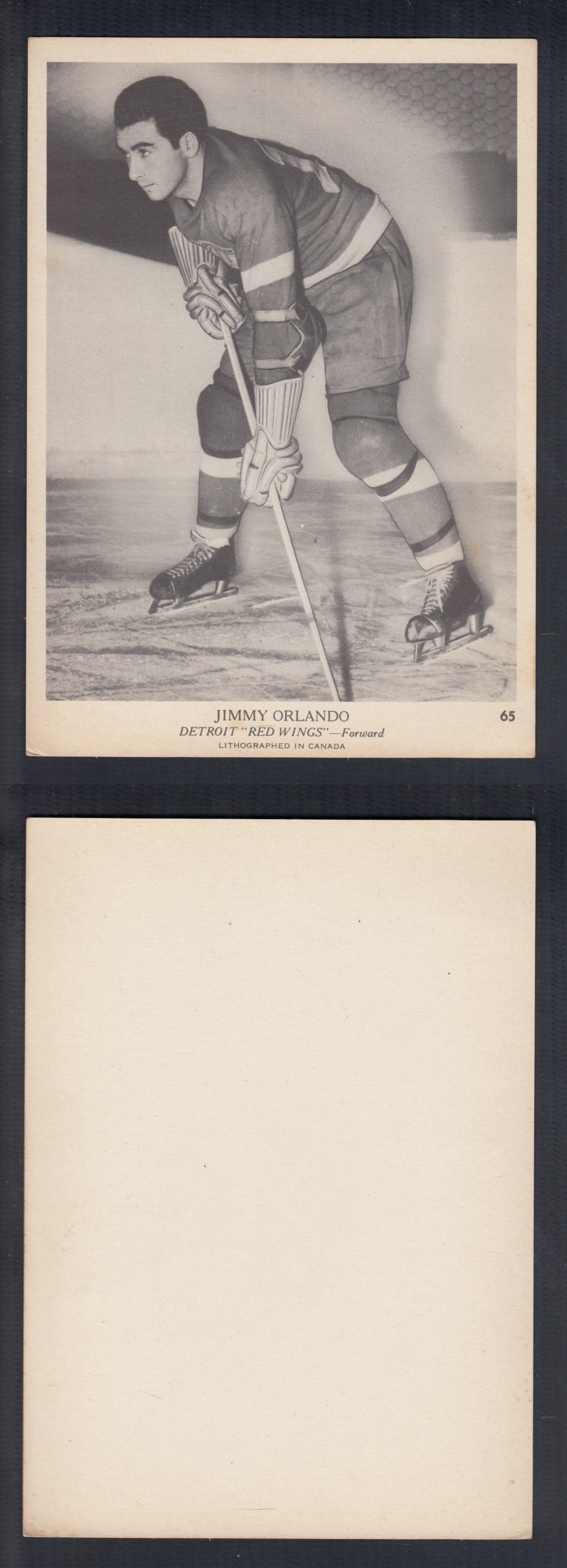 1939-40 O-PEE-CHEE HOCKEY CARD #65 J. ORLANDO photo