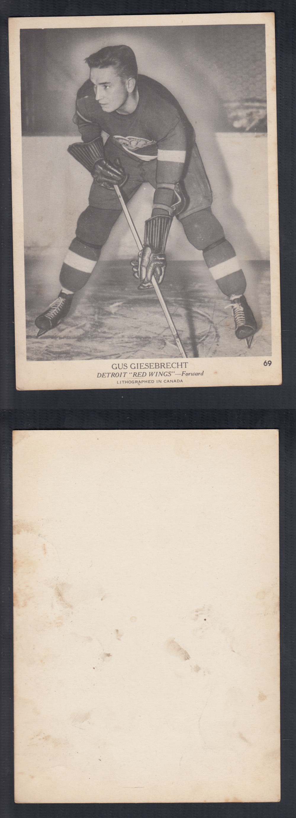 1939-40 O-PEE-CHEE HOCKEY CARD #69 G. GIESEBRECHT photo