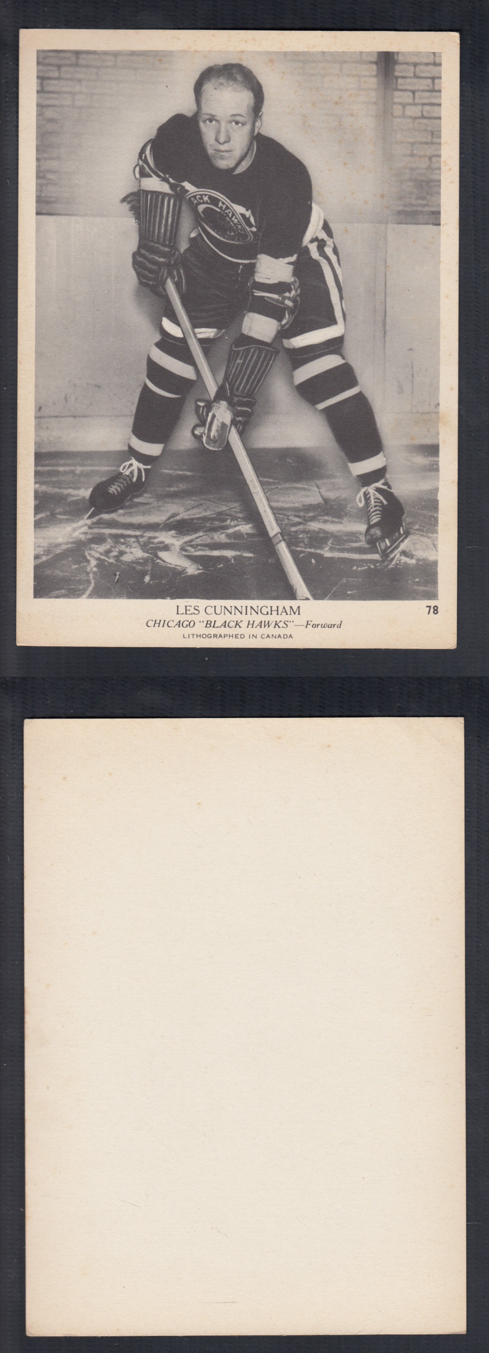 1939-40 O-PEE-CHEE HOCKEY CARD #78 L. CUNNINGHAM photo