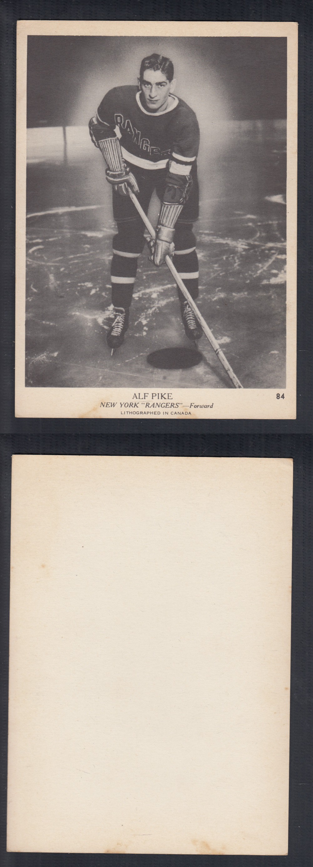 1939-40 O-PEE-CHEE HOCKEY CARD #84 A. PIKE photo