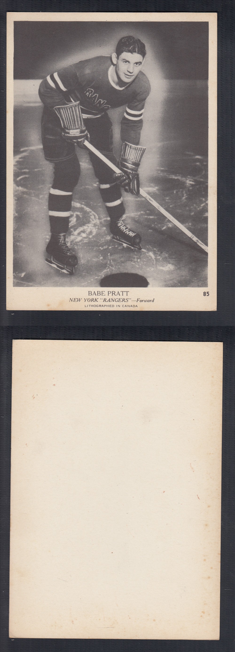 1939-40 O-PEE-CHEE HOCKEY CARD #85 B. PRATT photo